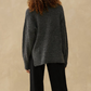 KUWALLA TEE BOUCLE BOATNECK SWEATER - CHARCOAL