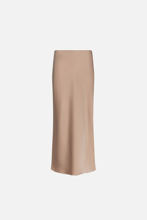 Jupe nuisette en satin à coupe biaisée Kuwalla Tee - Rose fondant