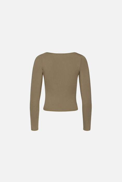 KUWALLA TEE BOATNECK LONG SLEEVE - ARMY