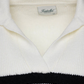 KUWALLA TEE SOFT CROP KNIT POLO - CREAM/BLACK