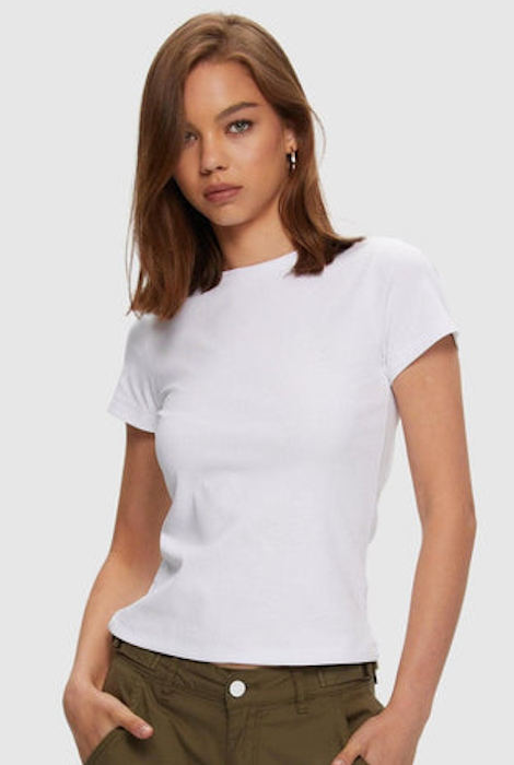 CAMISETA KUWALLA MICRO RIB BLANCA