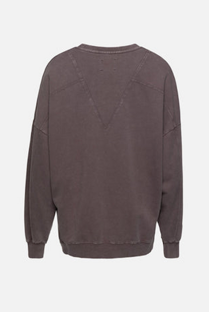 KUWALLA TEE WASHED OVERSIZE BF CREWNECK - CINDER