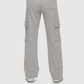 KUWALLA TEE CARGO WIDE LEG SWEATPANT - HEATHER GREY