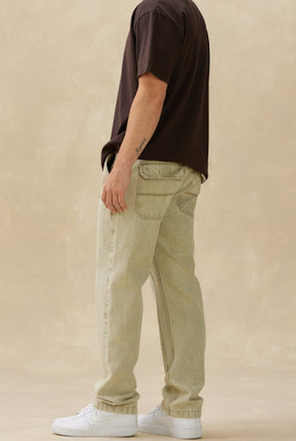 T-SHIRT KUWALLA CARPENTER DENIM - OLIVE CLAIR