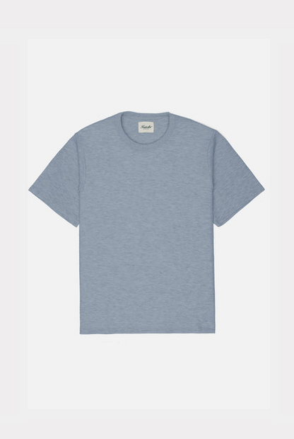 KUWALLA TEE BOXY WAFFLE TEE - BLUE