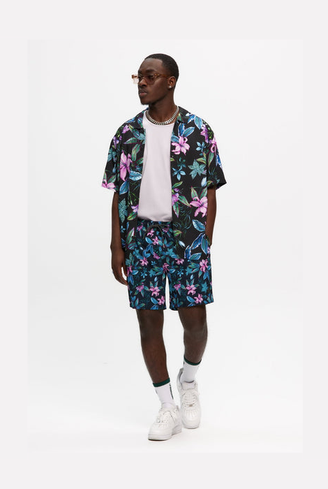 Kuwalla Tee Recycled Swim Trunk Pink Jungle