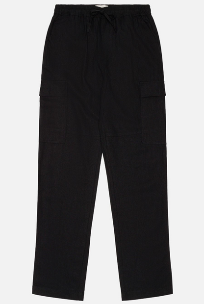 Kuwalla Tee Cargo Linen Pant Black