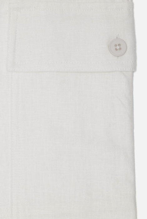 Kuwalla Tee Cargo Linen Pant Off White