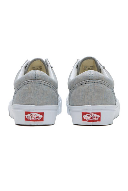 VANS OLD SKOOL SHOES SUMMER LINEN DUSTY BLUE