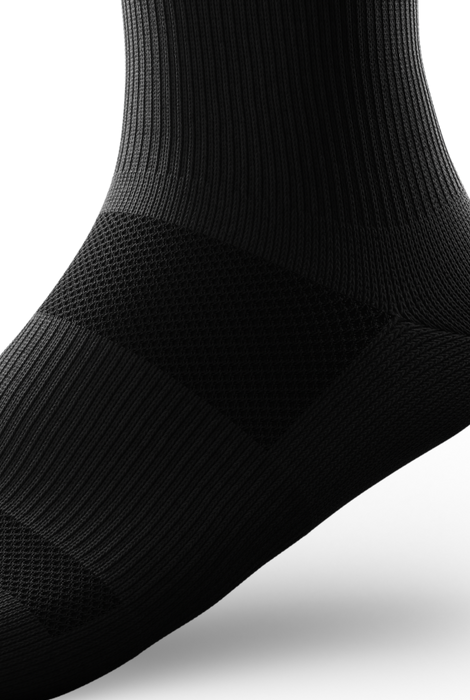 CHAUSSETTES DE COMPRESSION HAUTE AU GENOU NOIRES OUTWAY FLAGSHIP