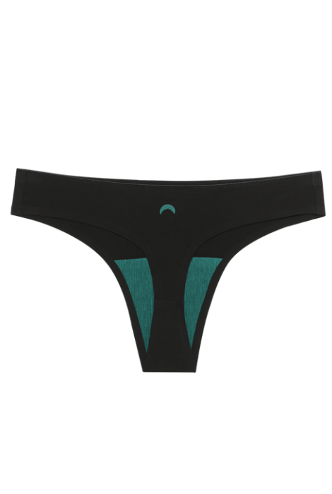 Huha Seamless Low-Mid Rise Thong - Black