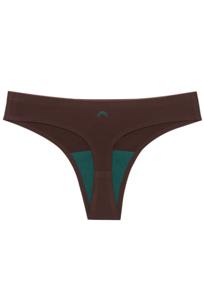 Huha Seamless Low-Mid Rise Thong - Brown