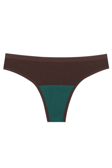 Huha Seamless Low-Mid Rise Thong - Brown