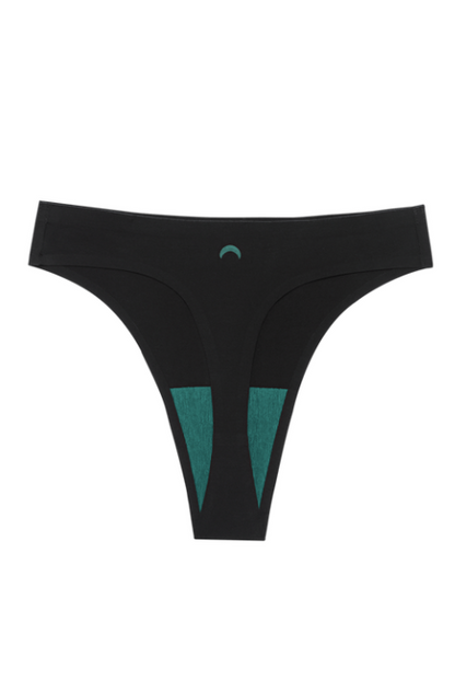 Huha Seamless High Rise Thong - Black