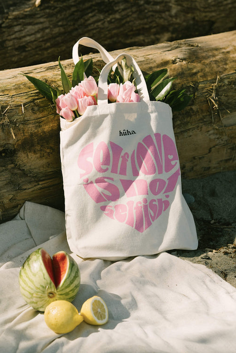 Huha 100% Cotton Tote - Self Love