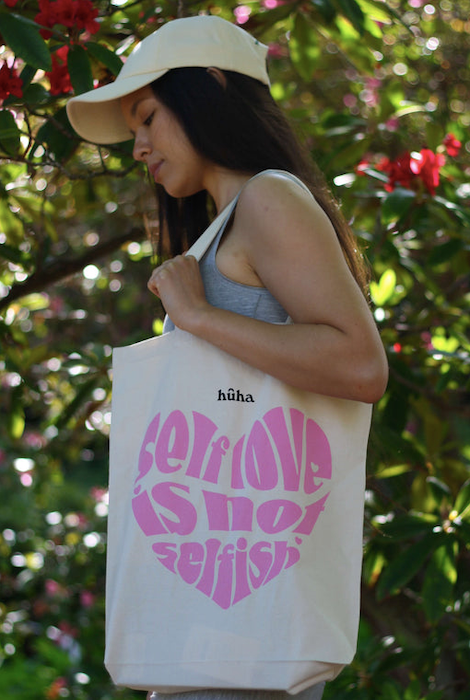 Huha 100% Cotton Tote - Self Love