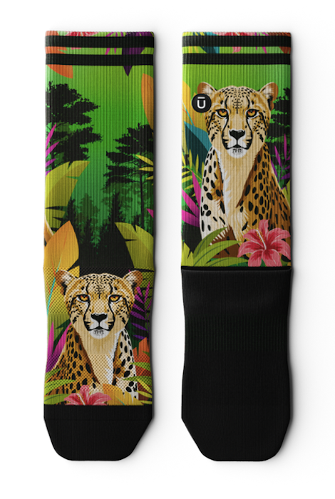 Outway Cheetah Crew Socks