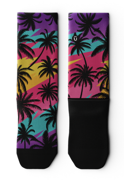 Outway Electric Palm Crew Socks