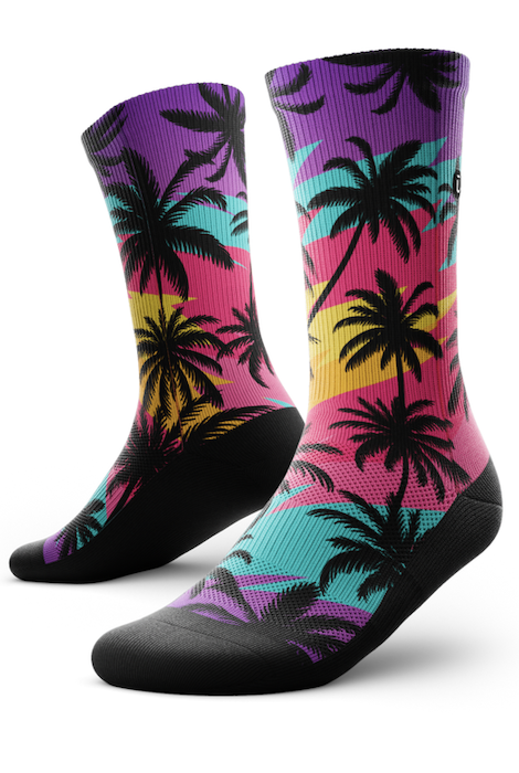 Outway Electric Palm Crew Socks