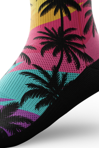 Outway Electric Palm Crew Socks