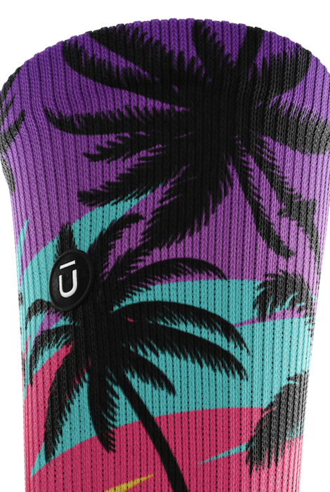 Outway Electric Palm Crew Socks