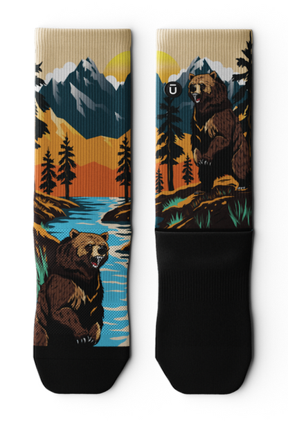 Outway Grizzly Bear Crew Socks