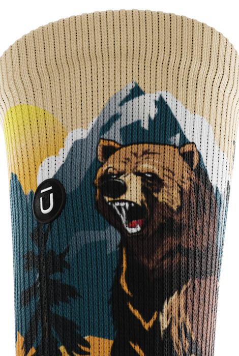 Outway Grizzly Bear Crew Socks