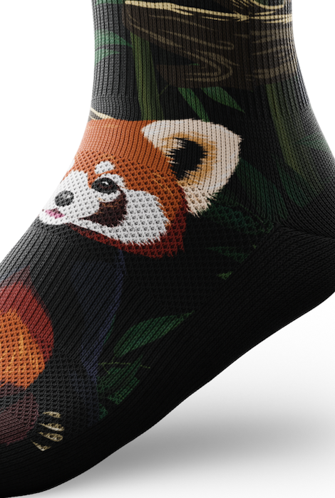 Outway Red Panda Crew Socks