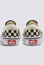 VANS YOUTH CLASSIC SLIP-ON CHECKERBOARD BLACK/WHITE