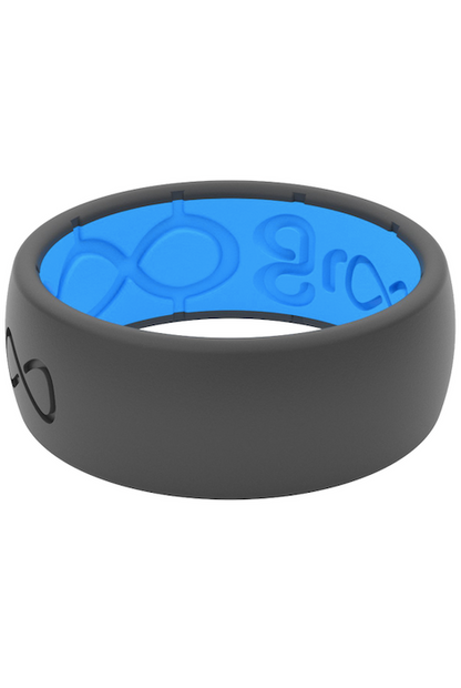 Groove Life Solid Deep Stone/Grey Silicone Ring