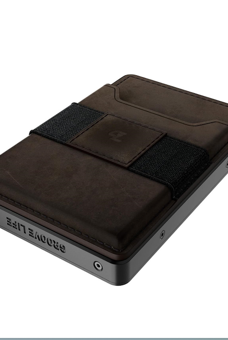 Groove Life Groove Wallet Gun Metal/Brown Leather