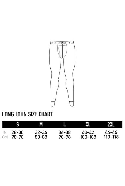 2Undr Long John - Heather Grey