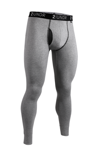 2Undr Long John - Heather Grey