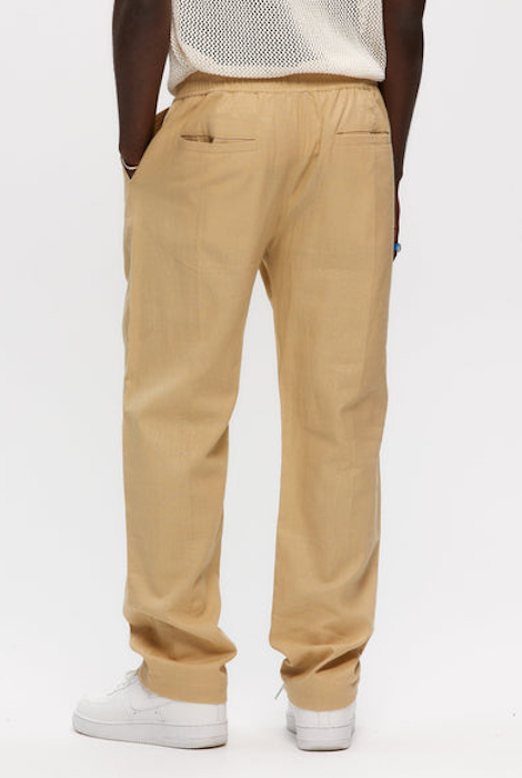 Pantalón de lino Kuwalla Tee beige