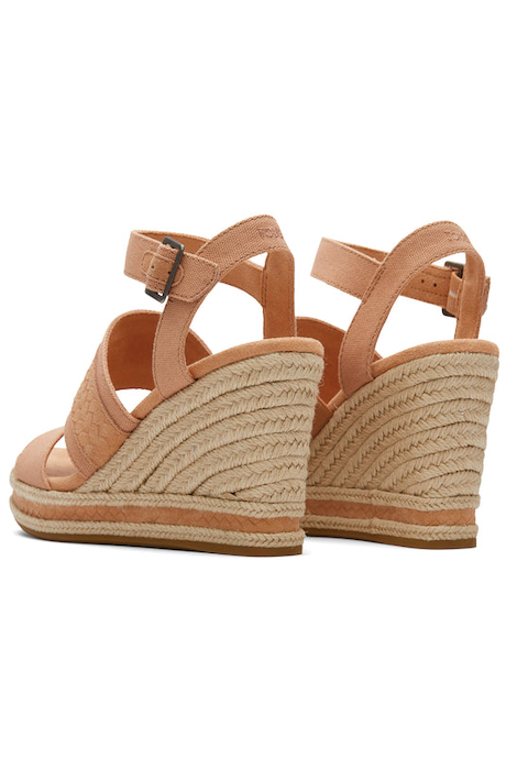 TOMS MADELYN SANDY BEIGE LONA/ANTE TRENZADO EN RELIEVE