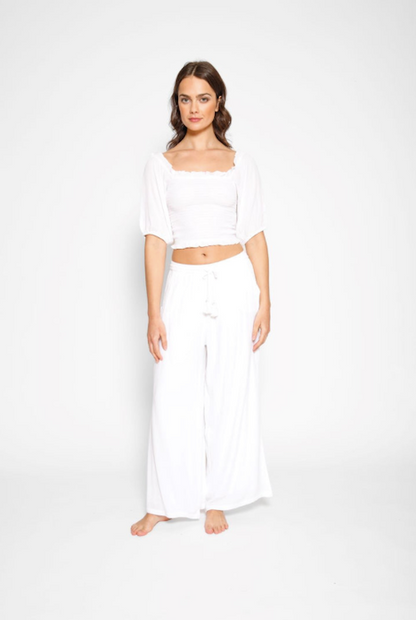 Koy Resort Miami Wide Leg Pants White