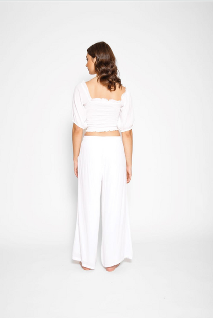 Koy Resort Miami Wide Leg Pants White