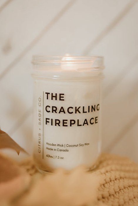 Citrus + Sage Co. The Crackling Fireplace Candle