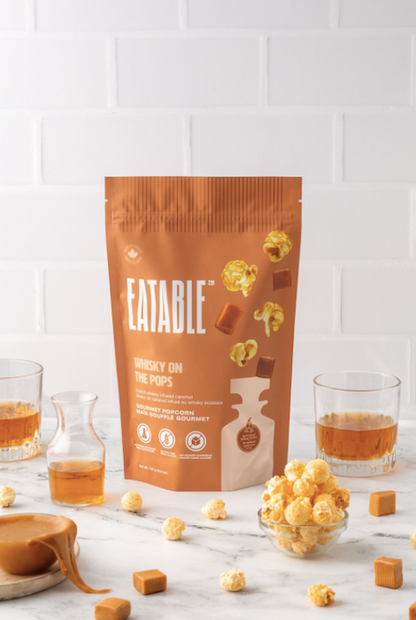 Eatable Gourmet Popcorn - Whiskey On The Pops 125G