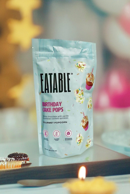 Eatable Gourmet Popcorn - Mini White Chocolate Rainbow