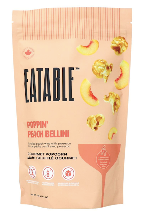 Eatable Gourmet Popcorn Poppin' Peach Bellini