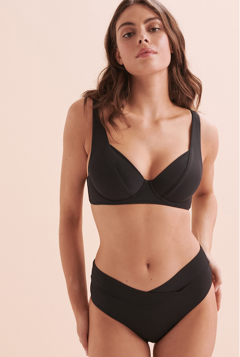 Skye Solids Akila Underwire Top - Black