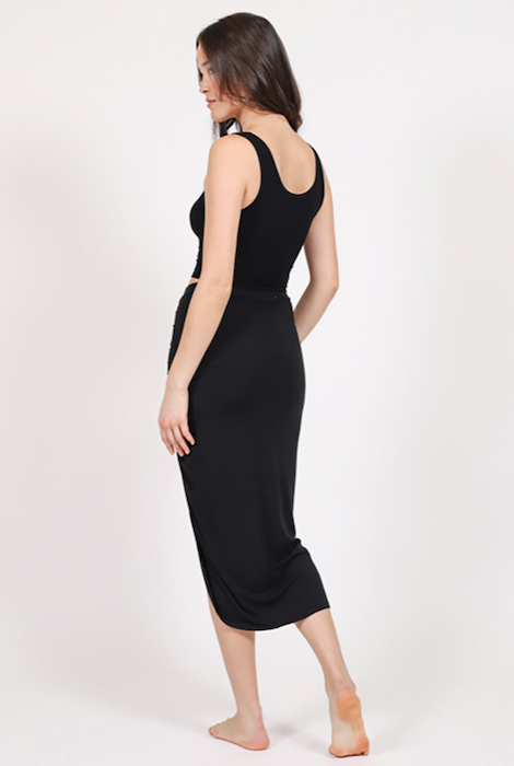 Koy Resort Laguna Ruched Skirt - Black