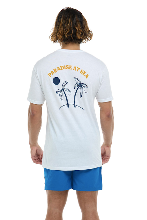 Eidon Paradise Mens Tee- White