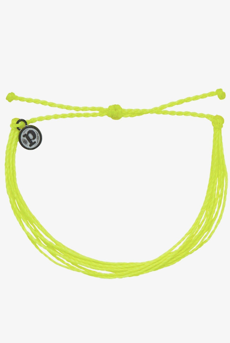 Pura Vida Bright Solid Bracelet Neon Yellow