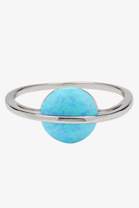 Pura Vida Saturn Opal Ring Silver