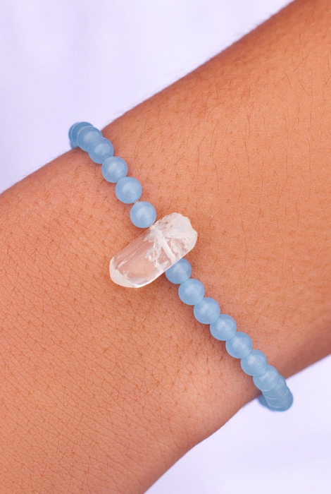 Pura Vida Intention Stretch Bracelet Celestine O/S