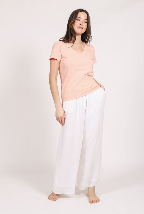 KOY RESORT MIAMI CROP PANTS - WHITE