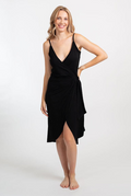 Koy Resort Laguna Tie Wrap Dress - Black