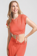 Koy Resort Laguna Tie Front Top - Punch